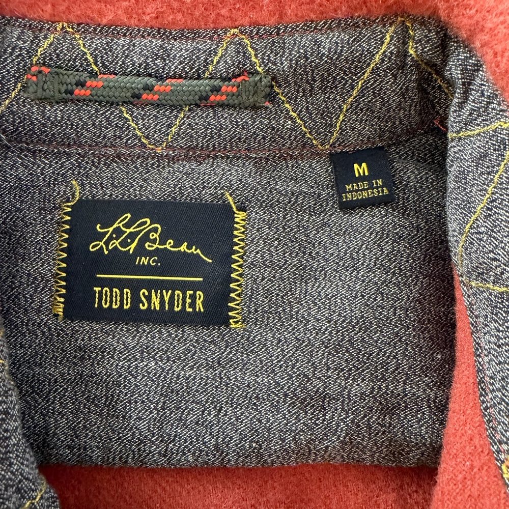 Todd Snyder Burnt Orange Wool Shirt Jacket - Picture 2 of 5